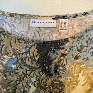 Brushed liquid knit tunic